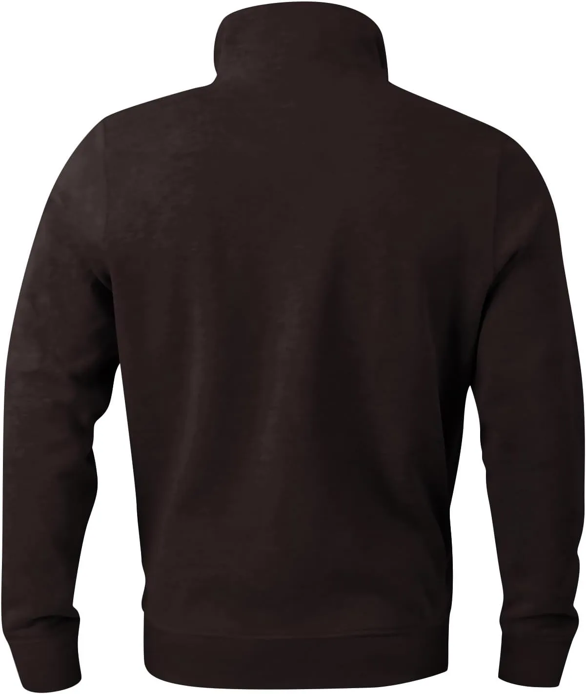 2024 Men's Quarter-Zip Pullover Long Sleeved Fashion Slim Fit Top High Collar Sweatshirt Lightweight Workout Shirt