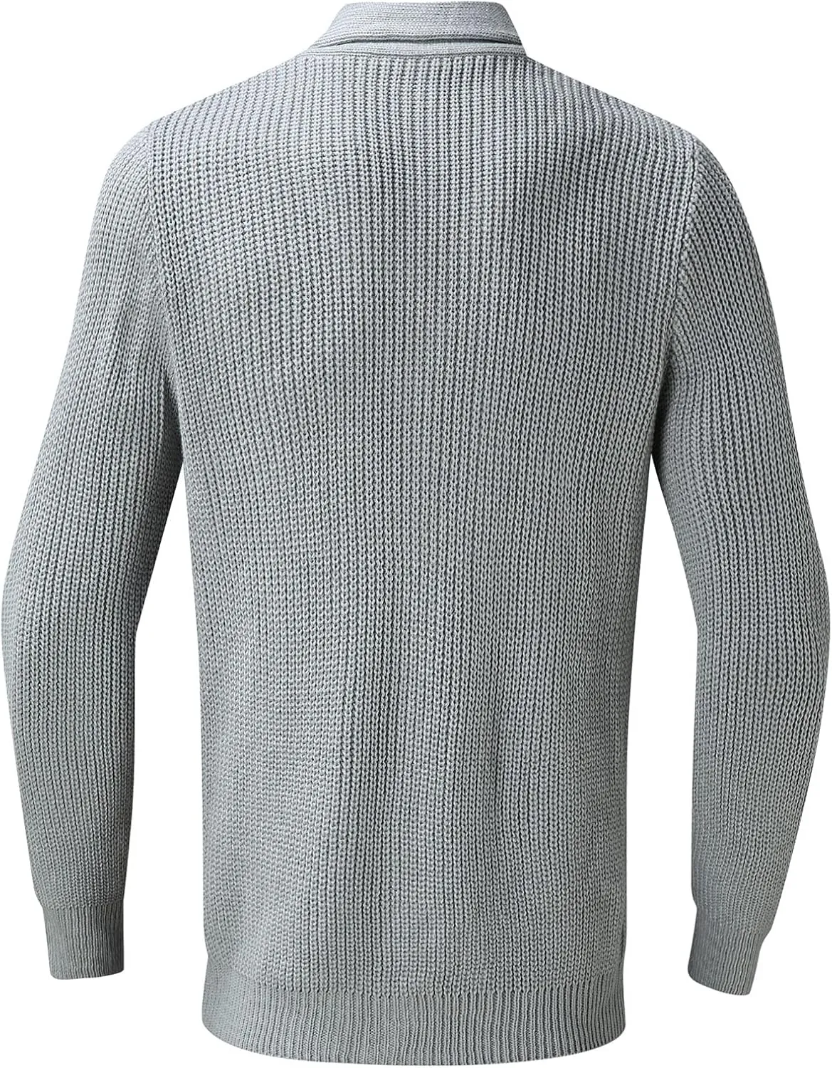 Cardigan Sweater Tops for Men, Button Down Long Sleeve Knitted Loose Fit Top Fall Retro Big and Tall Sportswear