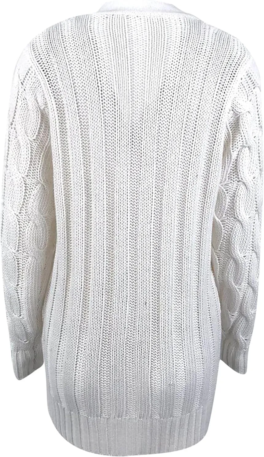 Cardigan Sweaters for Women Open Front Cardigan Sweater Fashion Button Knit Chunky Outwear Plus Size Coats Pocket