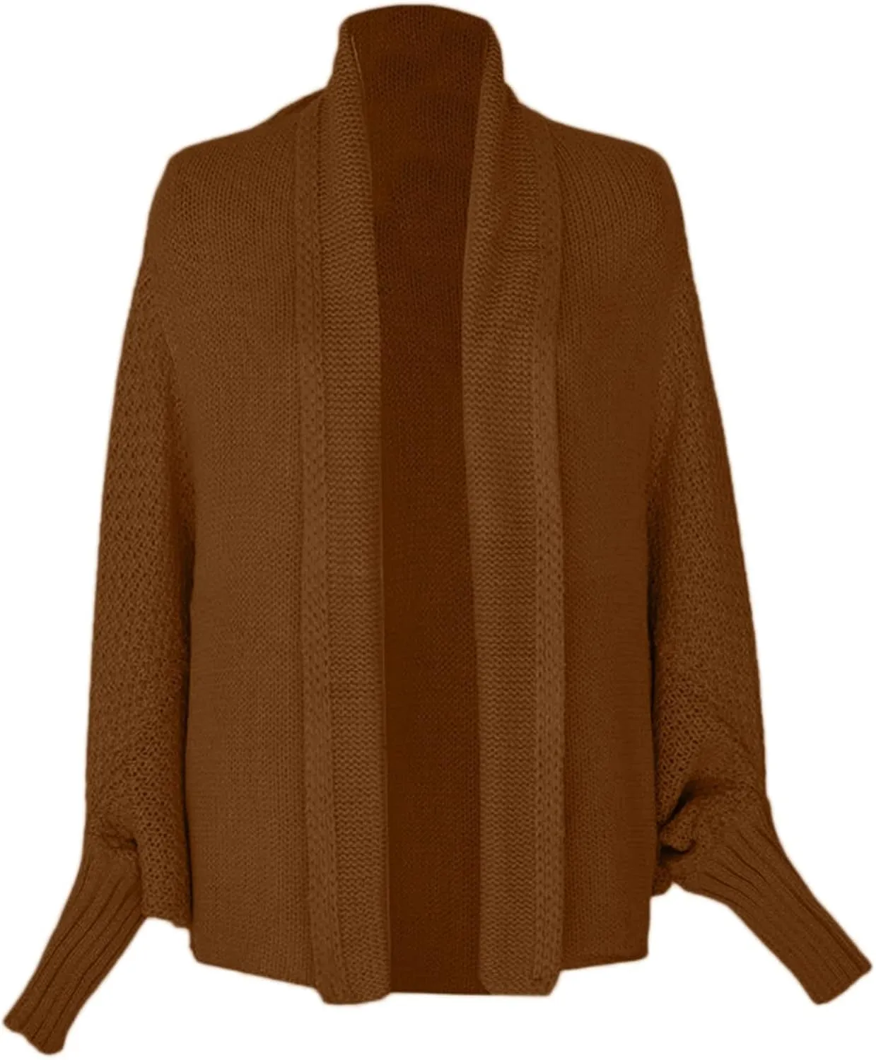 Cardigan Sweaters for Women Oversized Chunky Knit Kimono Slouchy Wrap Batwing Open Front Outwear Coat