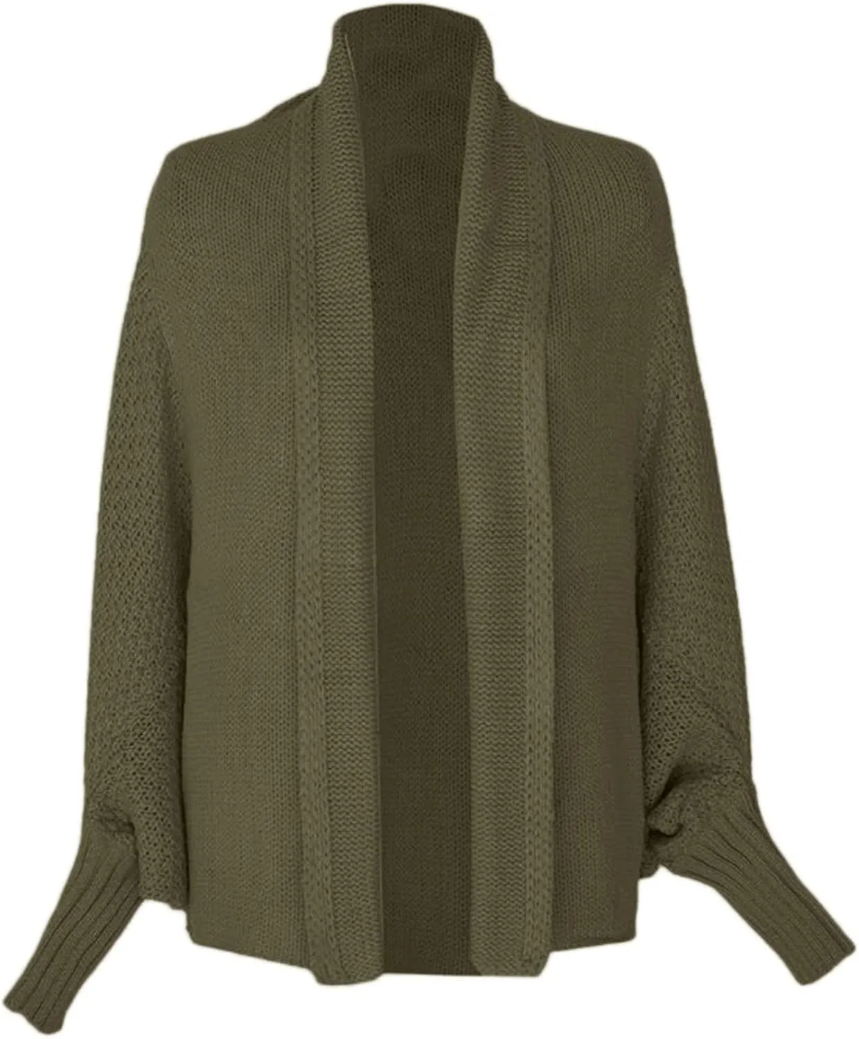 Cardigan Sweaters for Women Oversized Chunky Knit Kimono Slouchy Wrap Batwing Open Front Outwear Coat