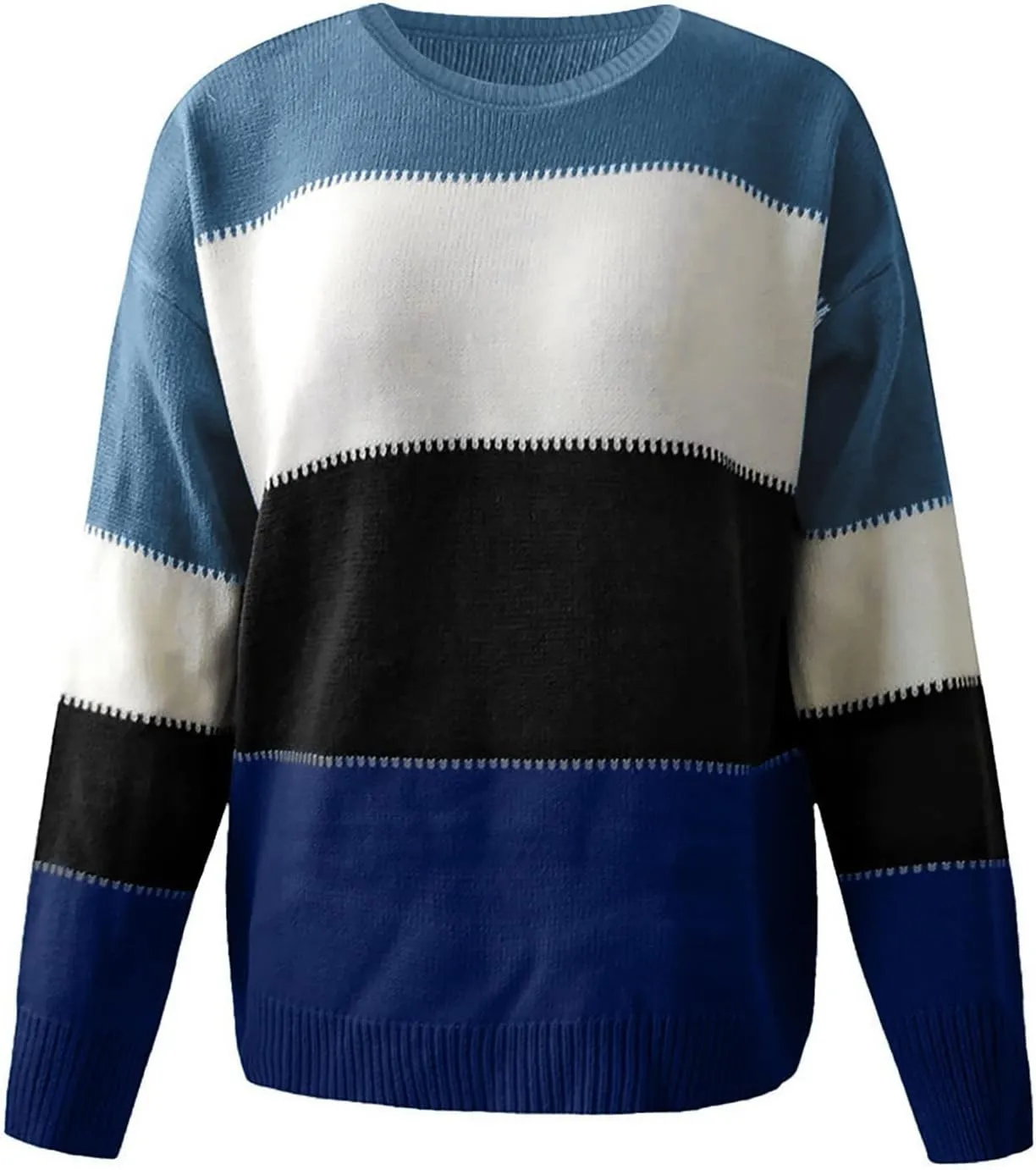 ChicCrate Womens Sweaters Fall 2025 Long Sleeve Shirts Knit Sweater Going Out Tops Tunic Dressy Casual Trendy Pullover