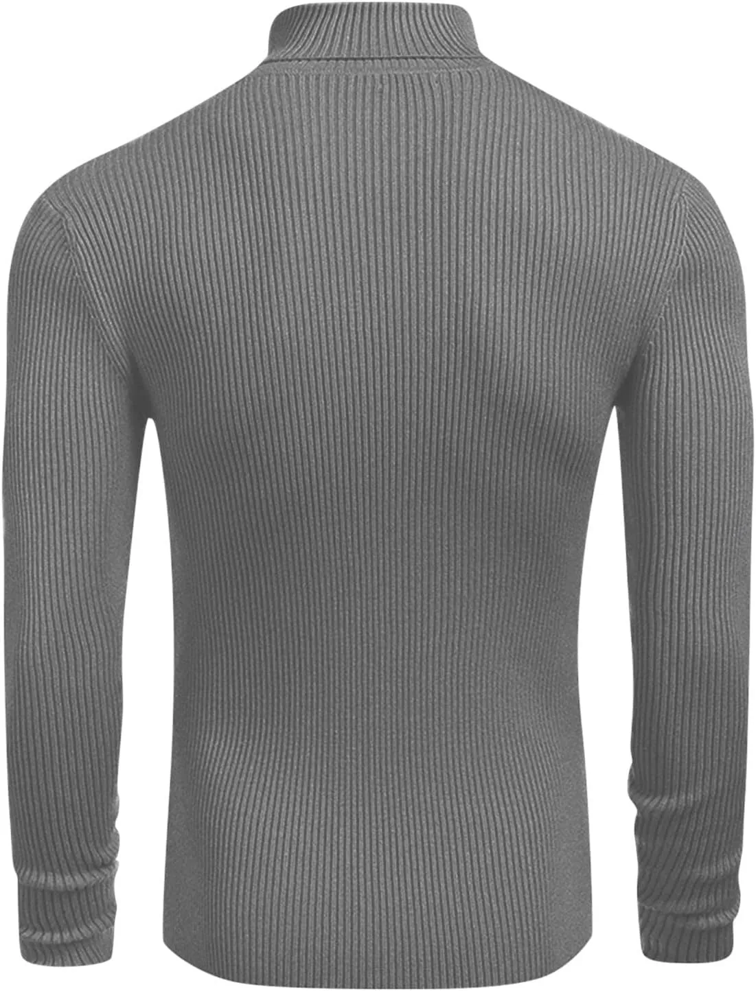 Chunky Knit Sweaters for Men Long Sleeve High Neck Classic Pullover Stretchy Winter Fashion Thermal Sweaters
