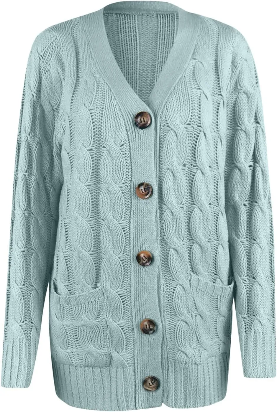 cooki Womens Cardigan Sweaters Fall Women's Open Front Fashion Button Down Cable Knit Chunky Sweater Jackets Coats
