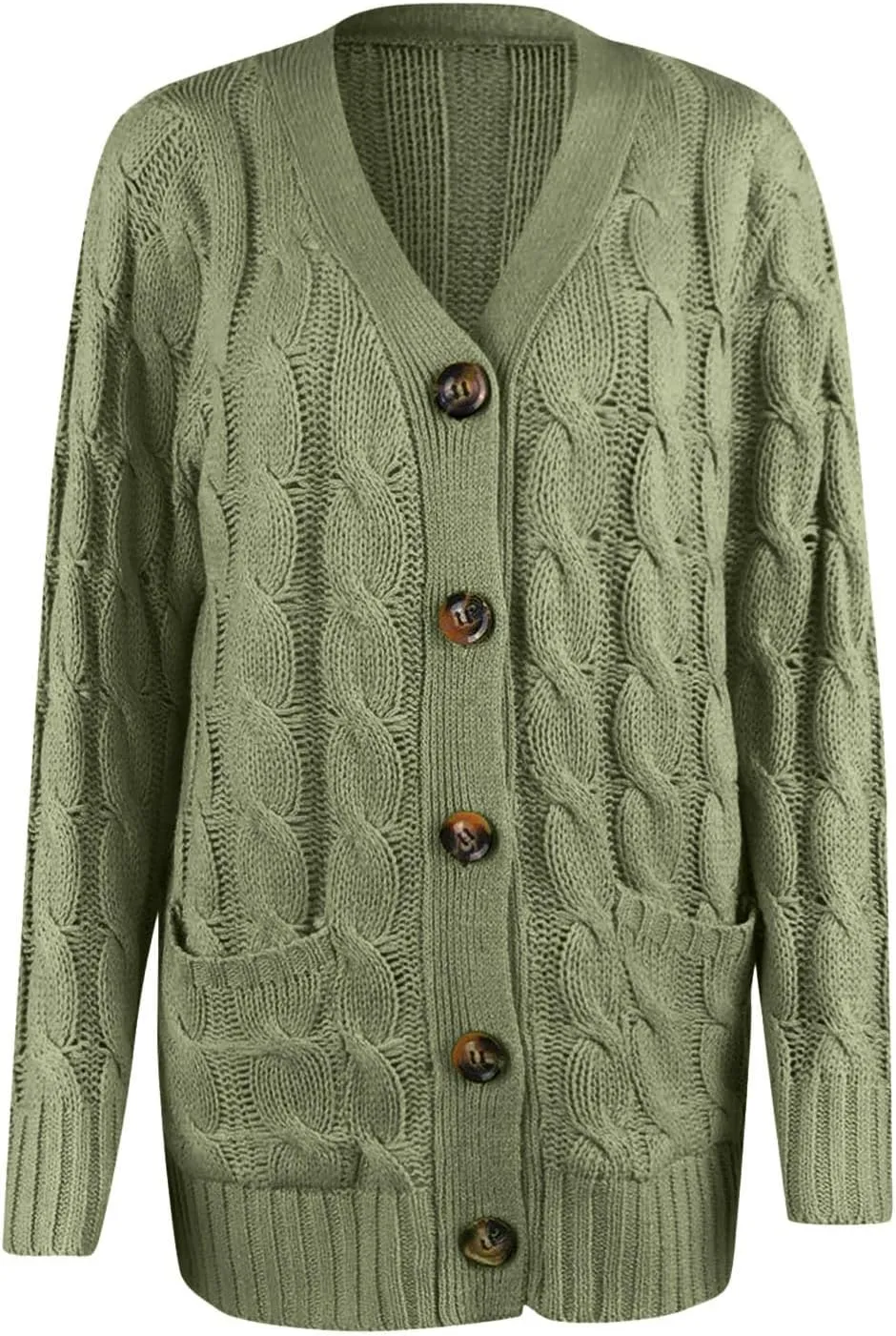 cooki Womens Cardigan Sweaters Fall Women's Open Front Fashion Button Down Cable Knit Chunky Sweater Jackets Coats