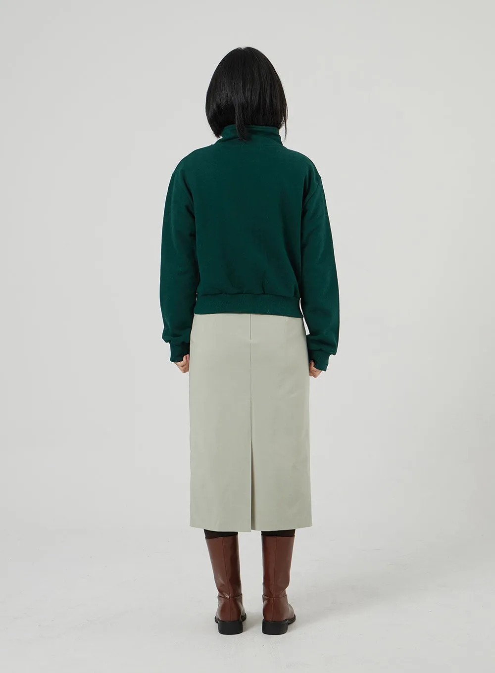 Cropped Half Zip-Up OF313