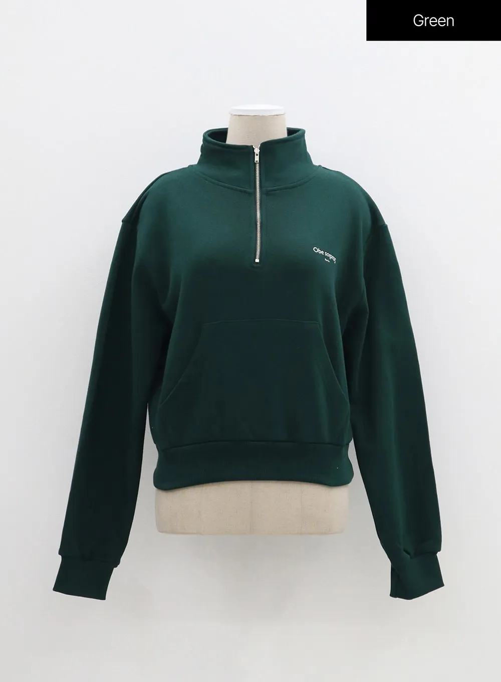 Cropped Half Zip-Up OF313
