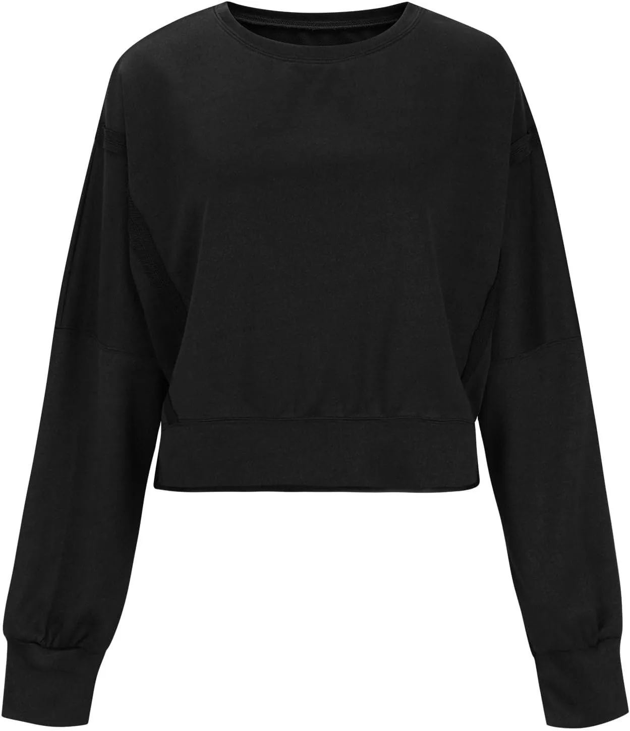 Cropped Sweatshirt For Women Fashion 2024 Casual Long Sleeve Crewneck Oversized Pullover Sweatshirts Fall y2k Clothes