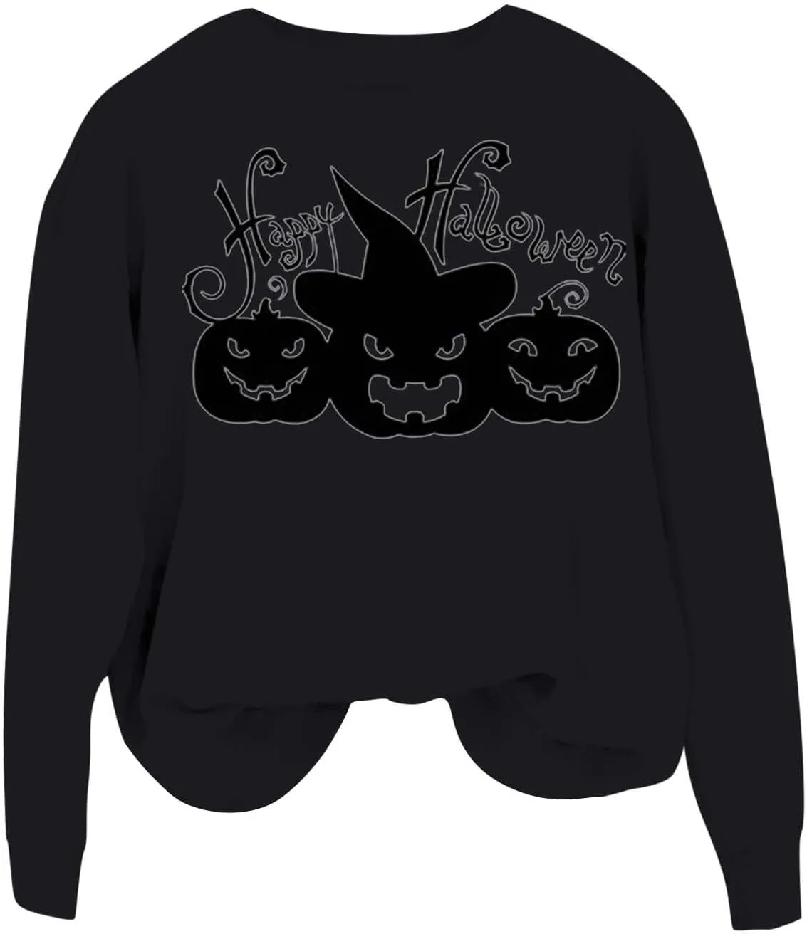 Fall Sweatshirts for Women Halloween Graphic Loose Long Sleeve Crewneck Workout Tunics Autumn Fashion Pullover Hoodies