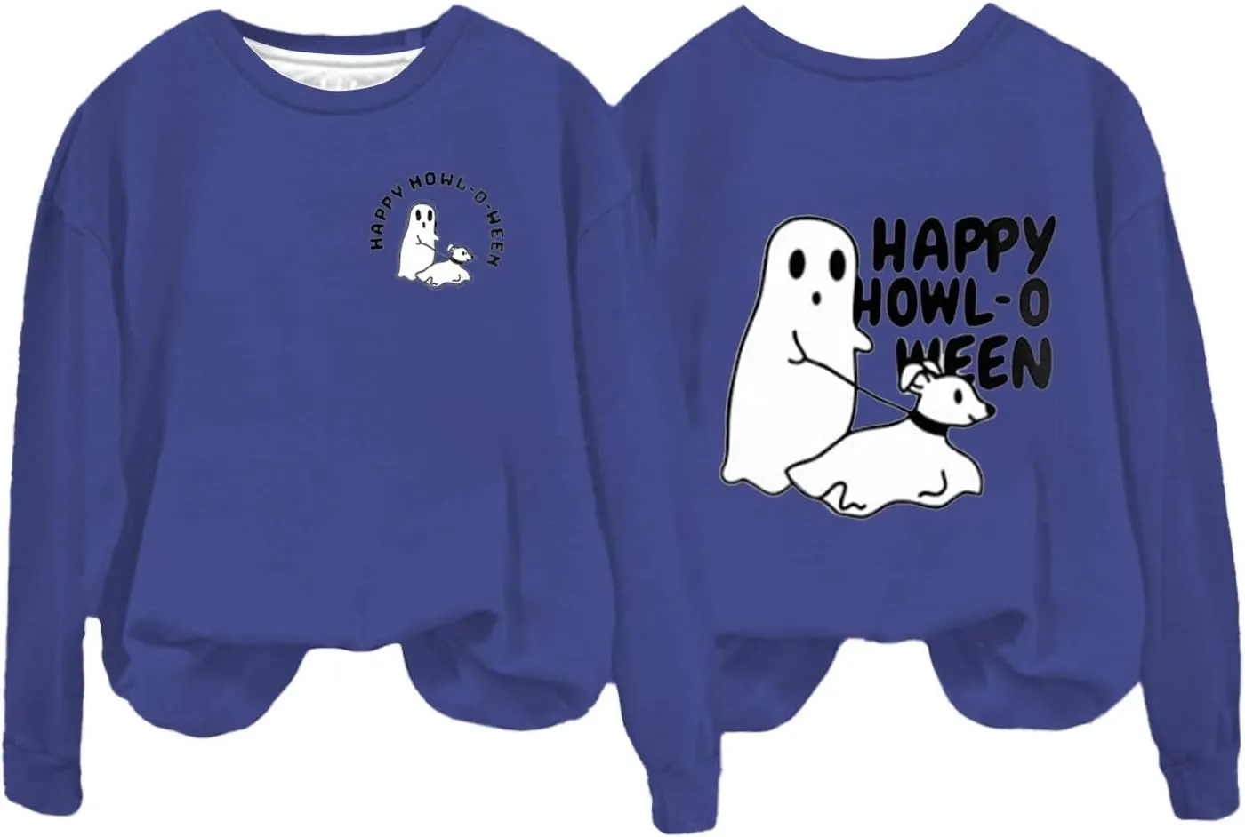 Fashion Hoodies for Women Halloween Prined Hooded Thick Warm Long Sleeve Pullover Loose Fit Sweatshirt Joggers Hoodie