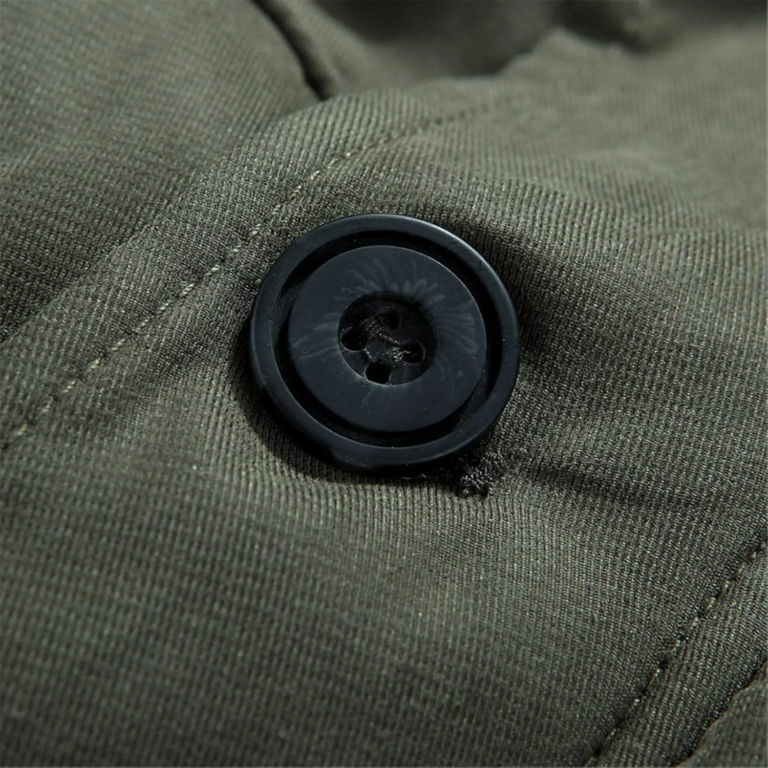 Fleece Lined Parka Jacket for Men Zip Up Hooded Padded Jacket Big and Tall Thicken Puffer Coat Warm Military Jackets