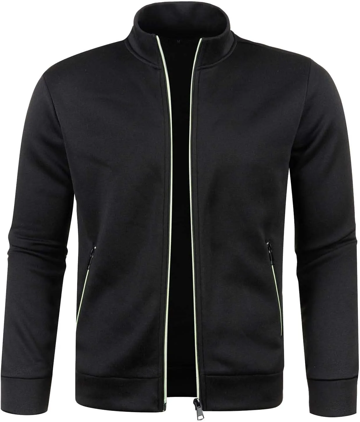FZVYD Men's Lightweight Bomber Jacket Softshell Windbreaker 2023 Spring Fall Full Zip Active Coat Slim Fit Athletic Outwear