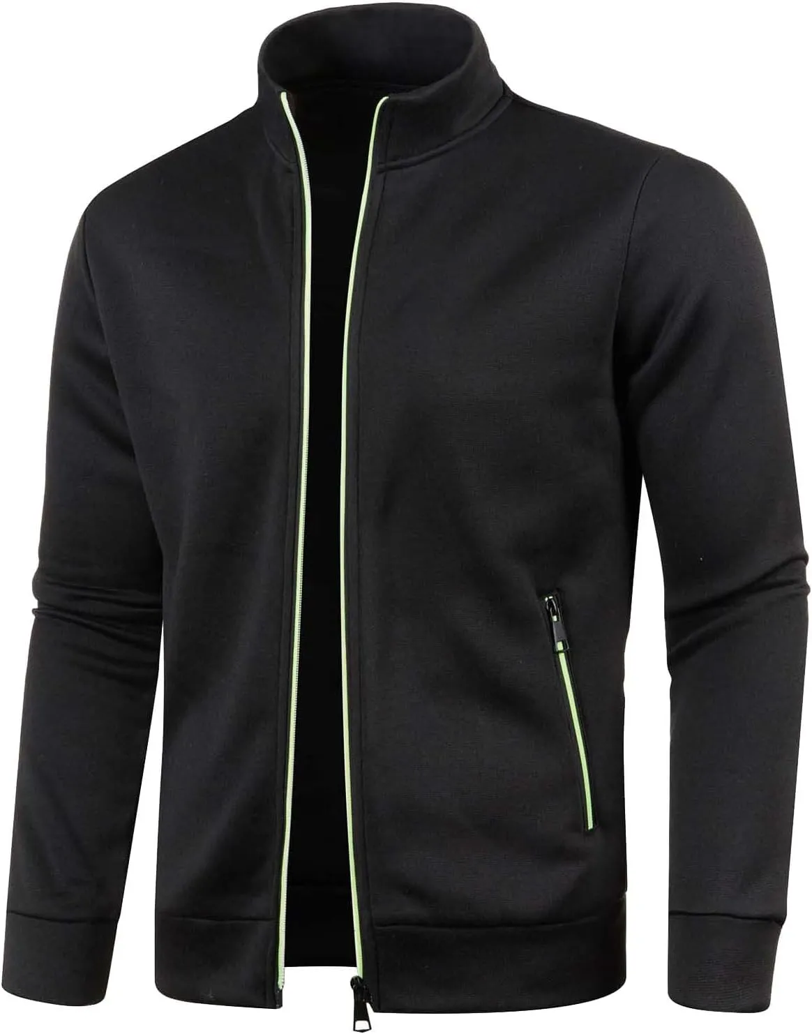 FZVYD Men's Lightweight Bomber Jacket Softshell Windbreaker 2023 Spring Fall Full Zip Active Coat Slim Fit Athletic Outwear