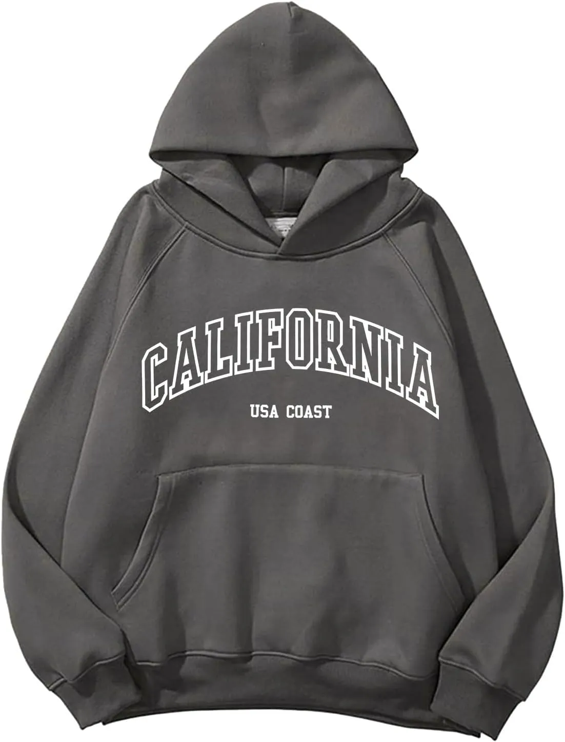 GIERIDUC Sweatshirt for Women Oversized Letter Print Fleece Crew Neck Pullover Casual Comfy Fall Fashion Teen Girl Hoodies