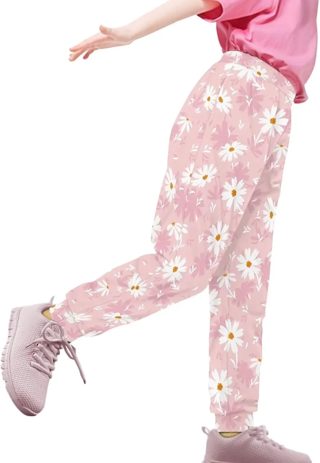 Girls' Sweatpants Active Yoga Pants Super Soft Athletic Performance Jogger Pants Size 4-15