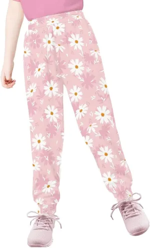 Girls' Sweatpants Active Yoga Pants Super Soft Athletic Performance Jogger Pants Size 4-15