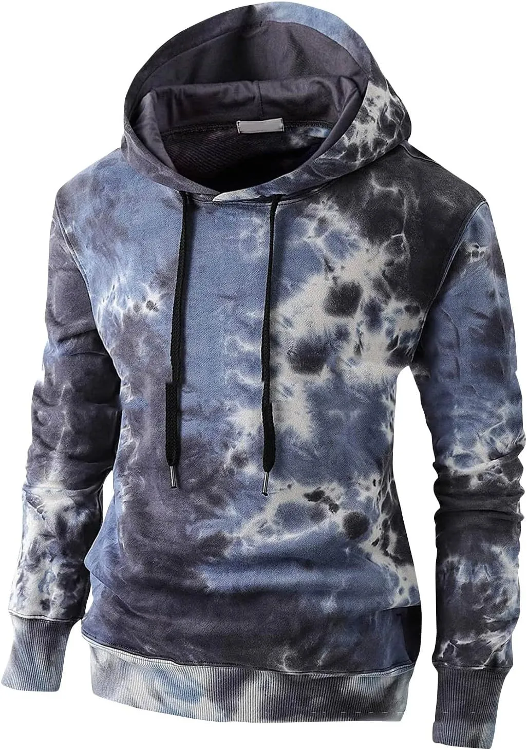 GOFULY Men'S Sweatshirts Tall Fashion Fall Tie Dye Hoodies Pullover Long Sleeve 2024 Winter Drawstring Shirts With Pockets