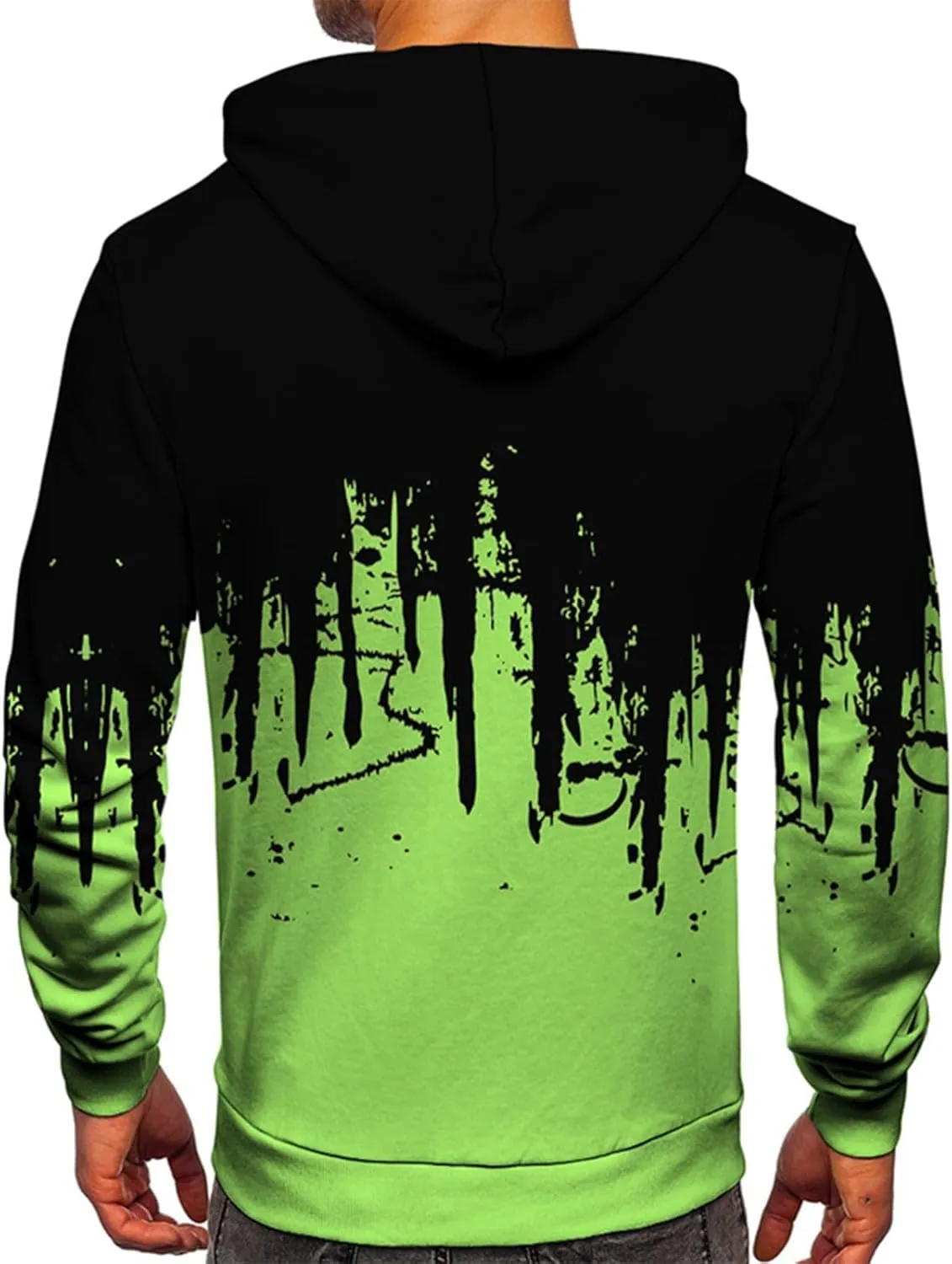 GOFULY Sweatshirt For Men Streetwear Fall Hoodies Long Sleeve Drawstring Hoodie Pullover Winter 3D Print Clothes With Pockets