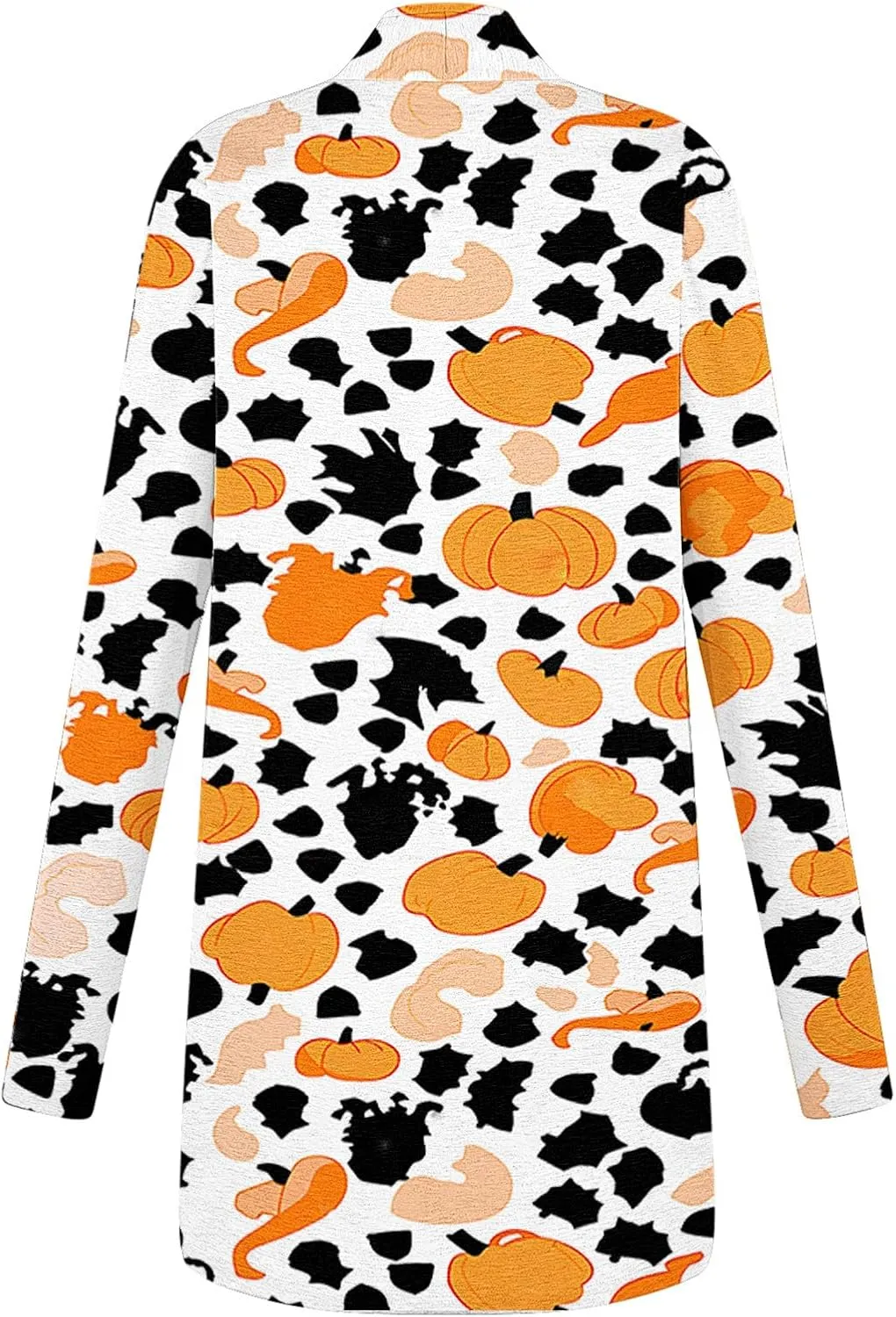 Halloween Cardigan for Women Fall Outfits 2024 Long Sleeve Pumpkin Cardigan Sweater Cute Print Knitting Cardigans