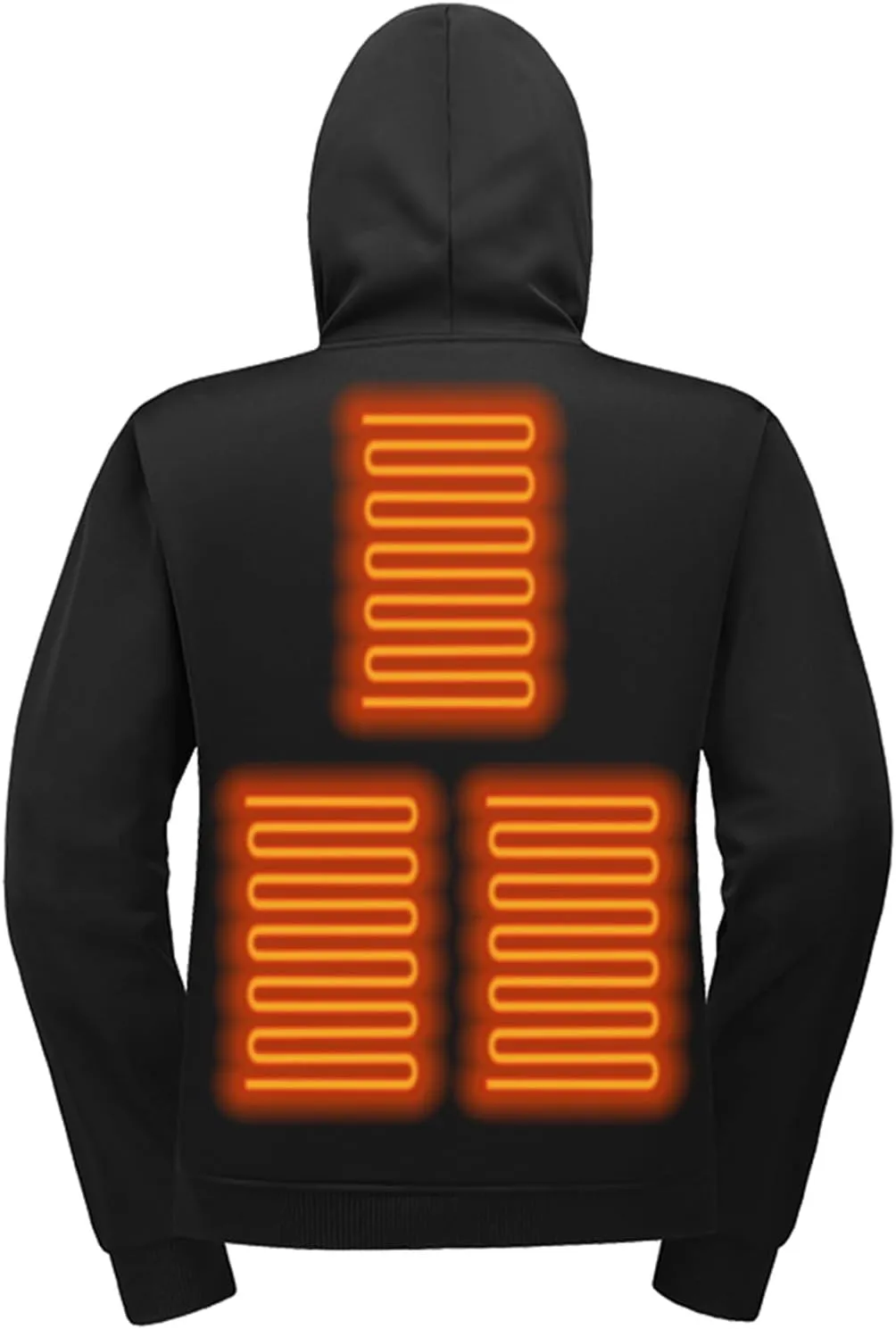 Heated Hoodies for Men&Women Heated Sweatshirt Hooded Lightweight Pullover Warm USB Electric Outdoor Winter Jackets