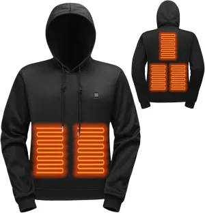 Heated Hoodies for Men&Women Heated Sweatshirt Hooded Lightweight Pullover Warm USB Electric Outdoor Winter Jackets