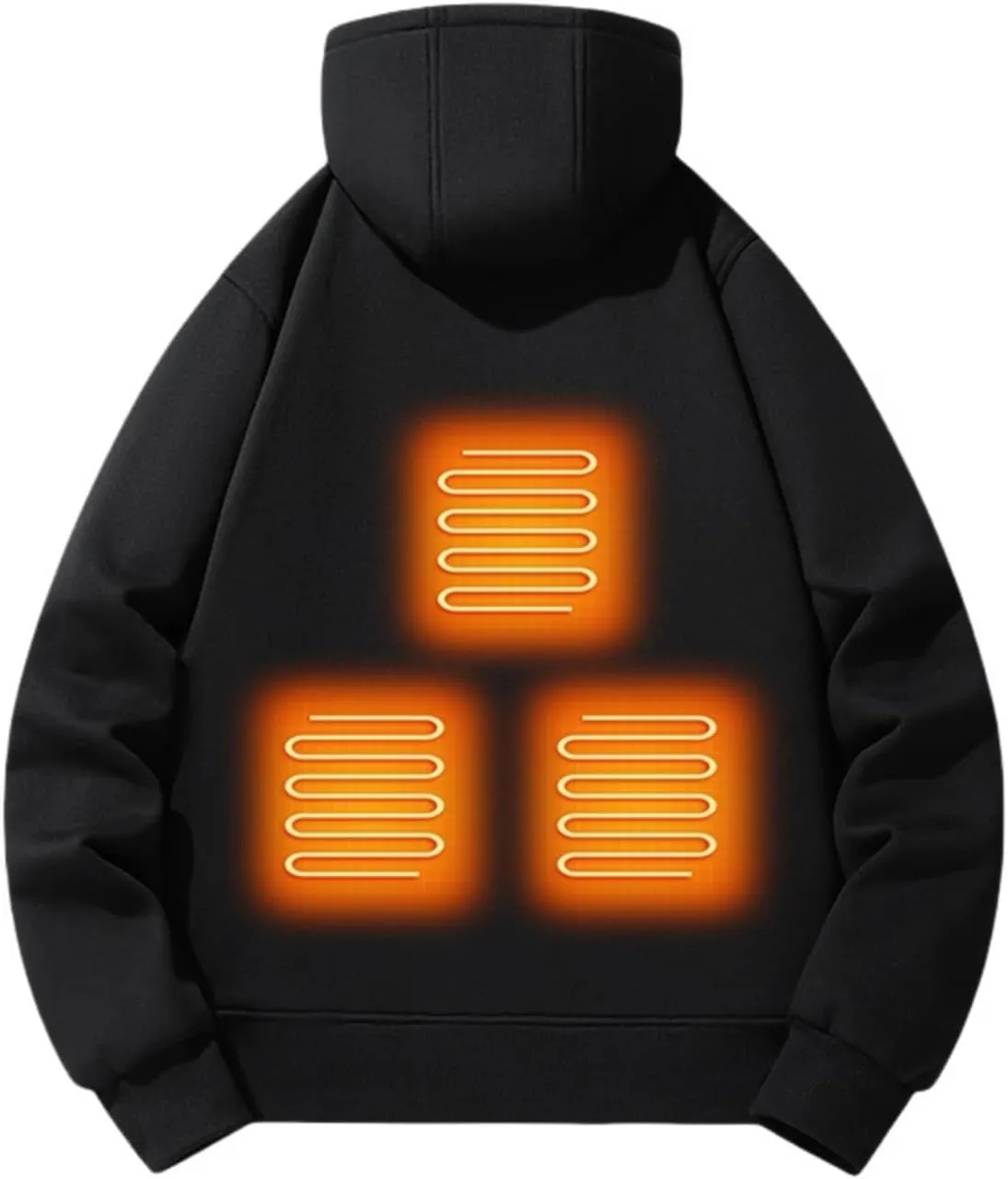 Heated Jacket, Heated Hoodies for Men&Women Lightweight Winter Warm USB Electric Outdoor Sweatshirts Jackets Unisex