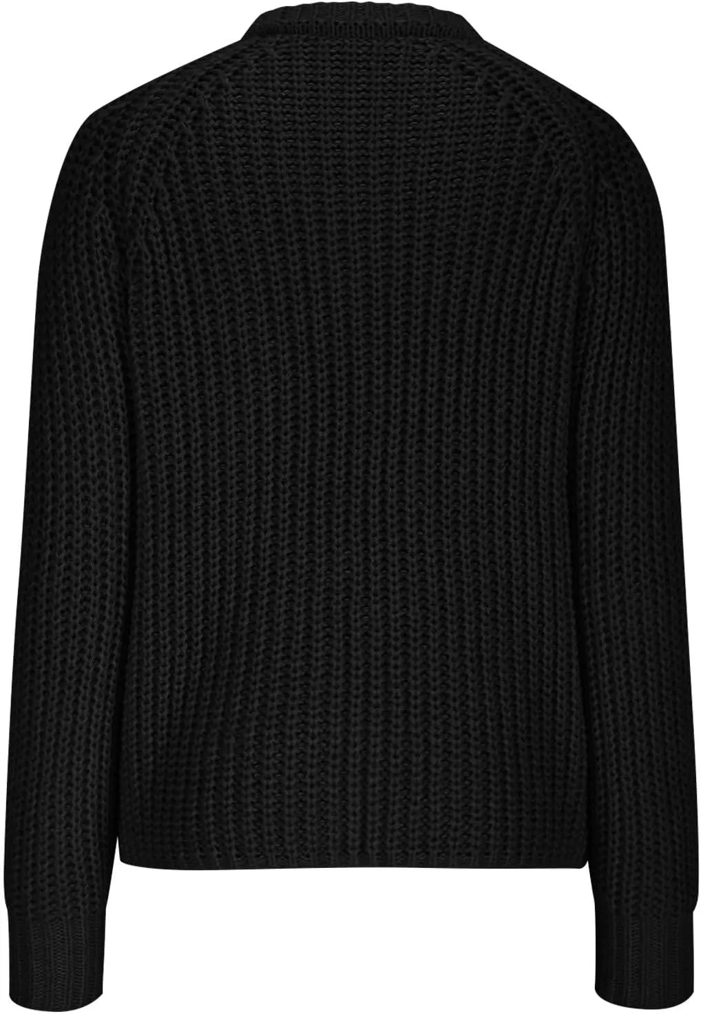 HGps8w Women's Chunky Knit Sweater Cardigans - Elegant Lantern Long Sleeve Loose Button Down Outerwear Coats