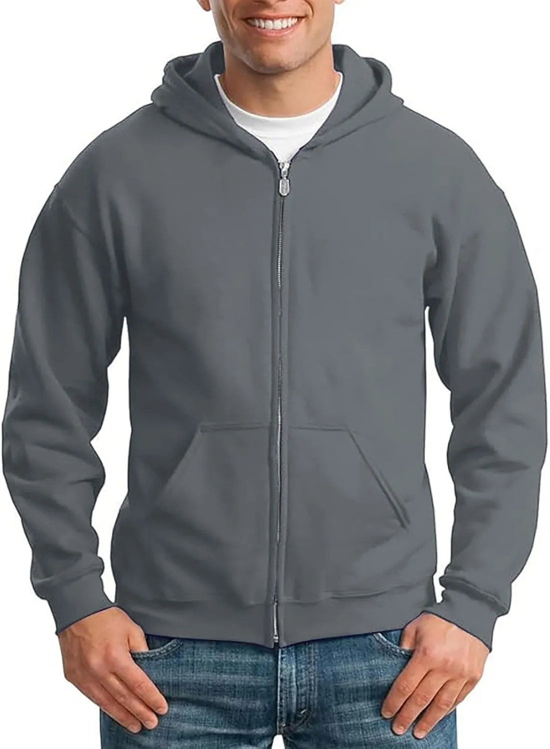Hoodies for Men Fleece Warm Thick Jackets Full Zip Up Heavyweight Sherpa Lined Coat Hooded Sweatshirt with Zipper