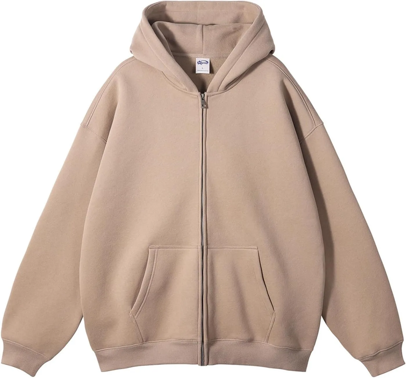 Hoodies for Men Fleece Warm Thick Jackets Full Zip Up Heavyweight Sherpa Lined Coat Hooded Sweatshirt with Zipper