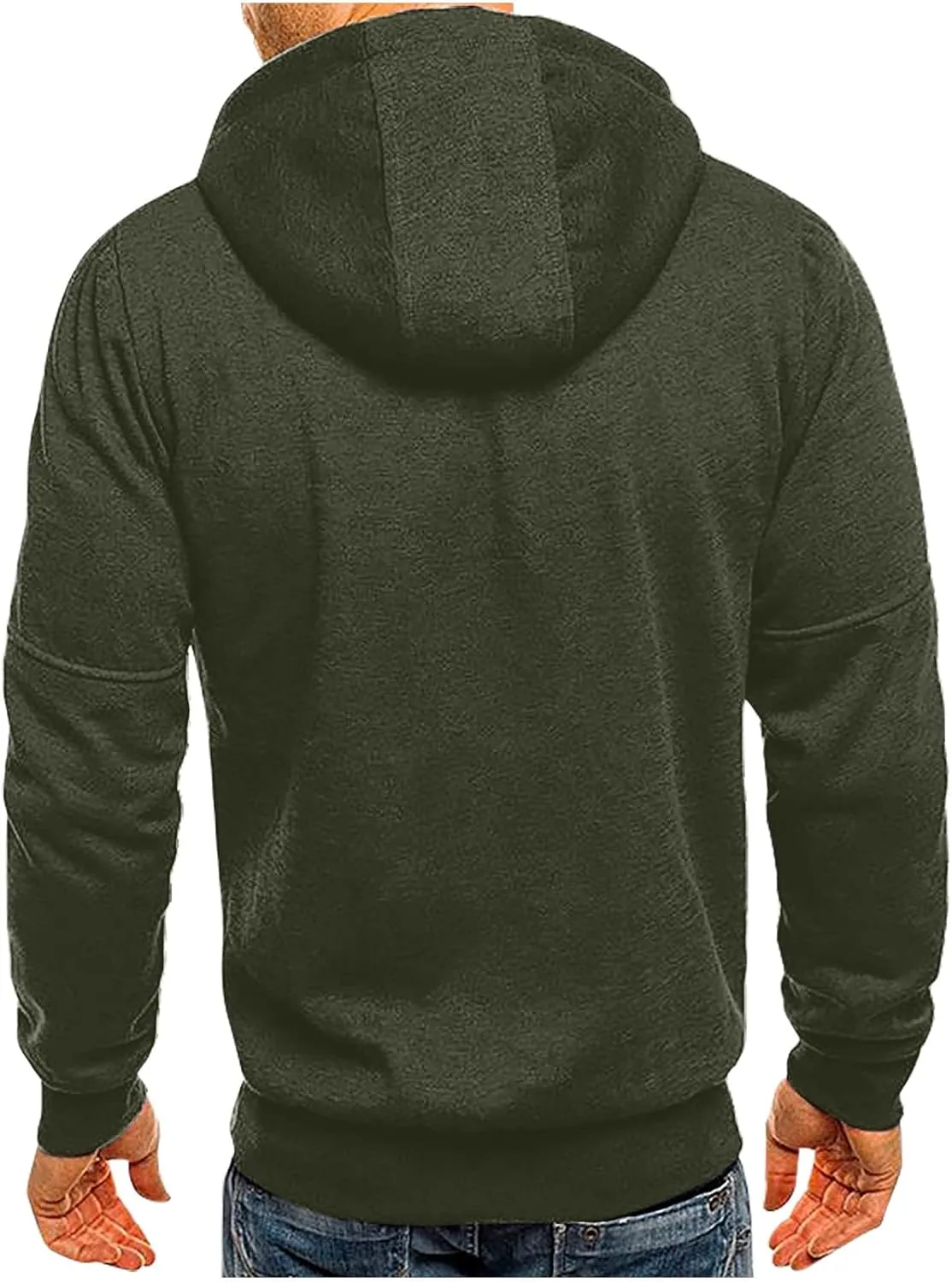 Hoodies for Men Zip Up Lightweight Casual Long Sleeve Hooded Jackets Sports Hooded Sweatshirts with Zipper Pockets