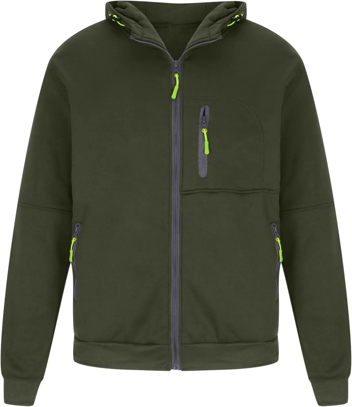 Hoodies for Men Zip Up Lightweight Casual Long Sleeve Hooded Jackets Sports Hooded Sweatshirts with Zipper Pockets