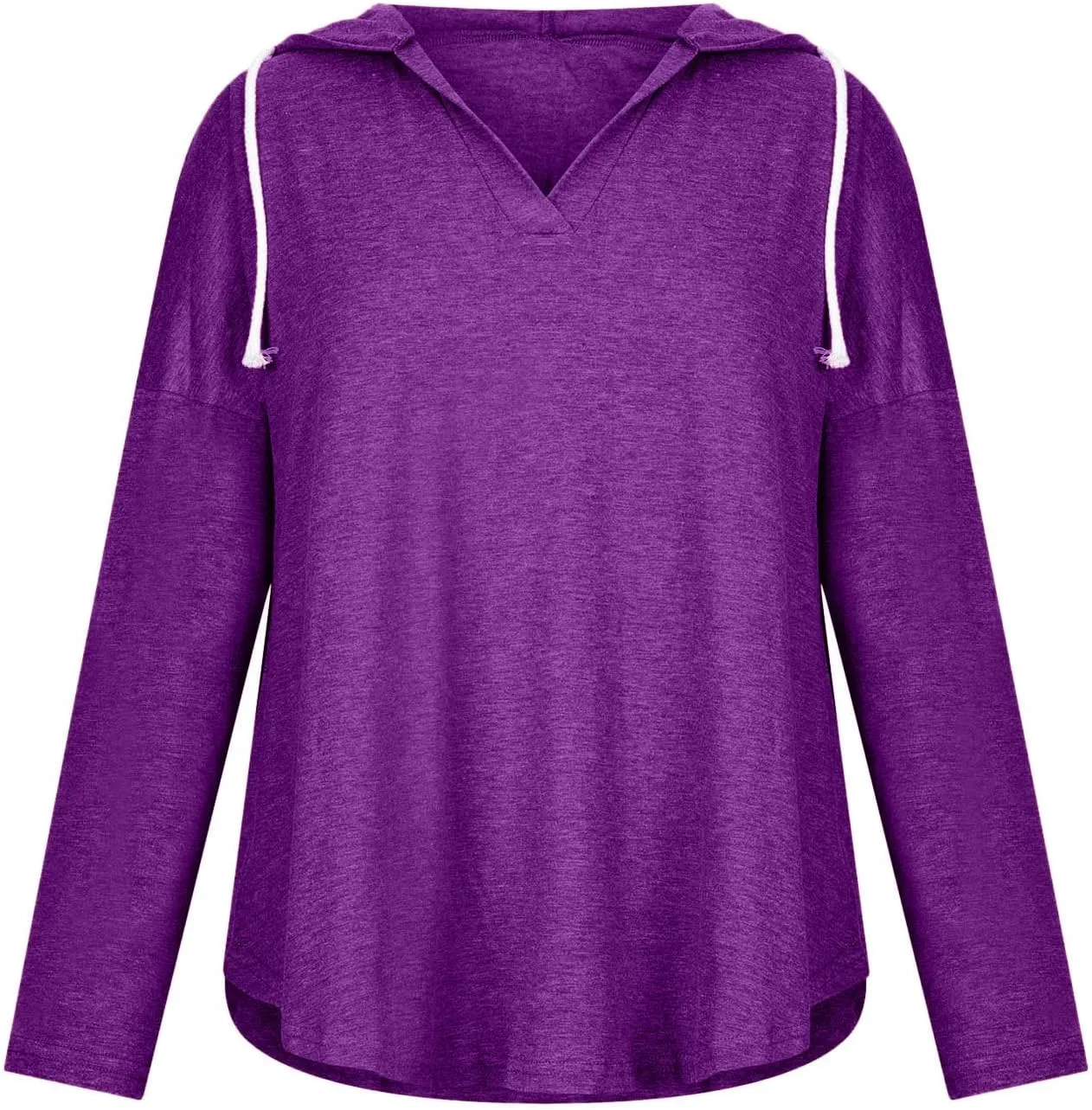 Hoodies For Women Causal Fall Thin Sweatshirt,2023 Fall Long Sleeve V Neck Pullover Tunic Top