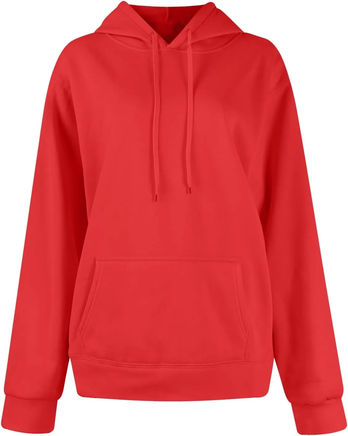 Hoodies for Women Long Sleeve Drawstring Hooded Sweatshirt Casual Comfy Fleece Pullovers Cute Hoodies with Pocket