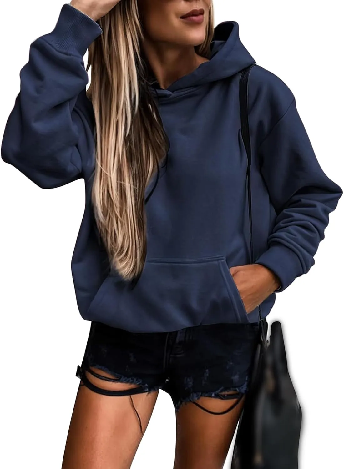 Hoodies for Women Pullover Fleece Hoodie Long Sleeve Casual Sweatshirt 2025 Loose Lightweight Tops with Pockets