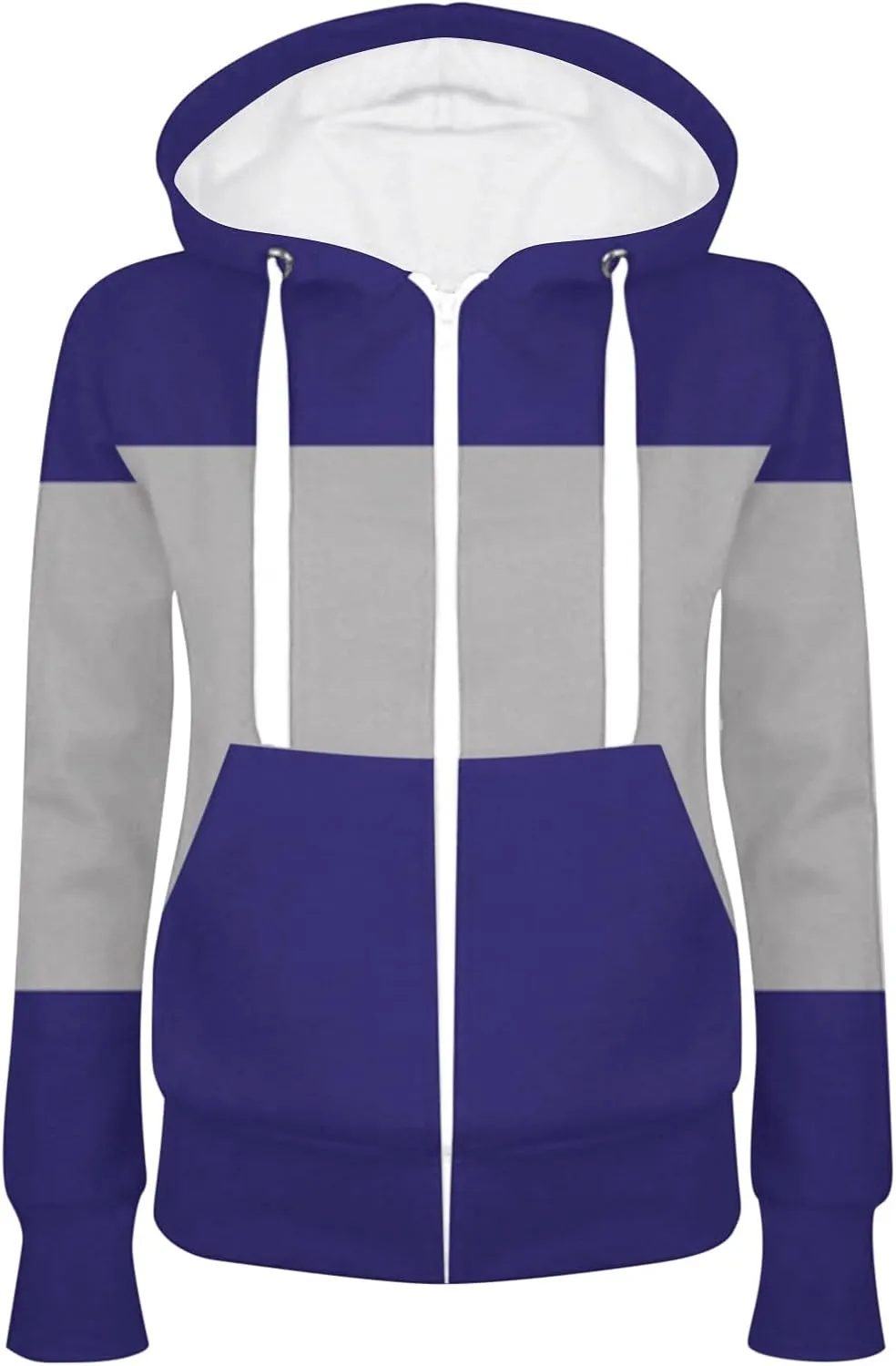 Hoodies for Women Slim Fit Zip Up & Pullover Hoodie Lightweight Long Sleeve Kangaroo Pocket Basic Casual Sweatshirt