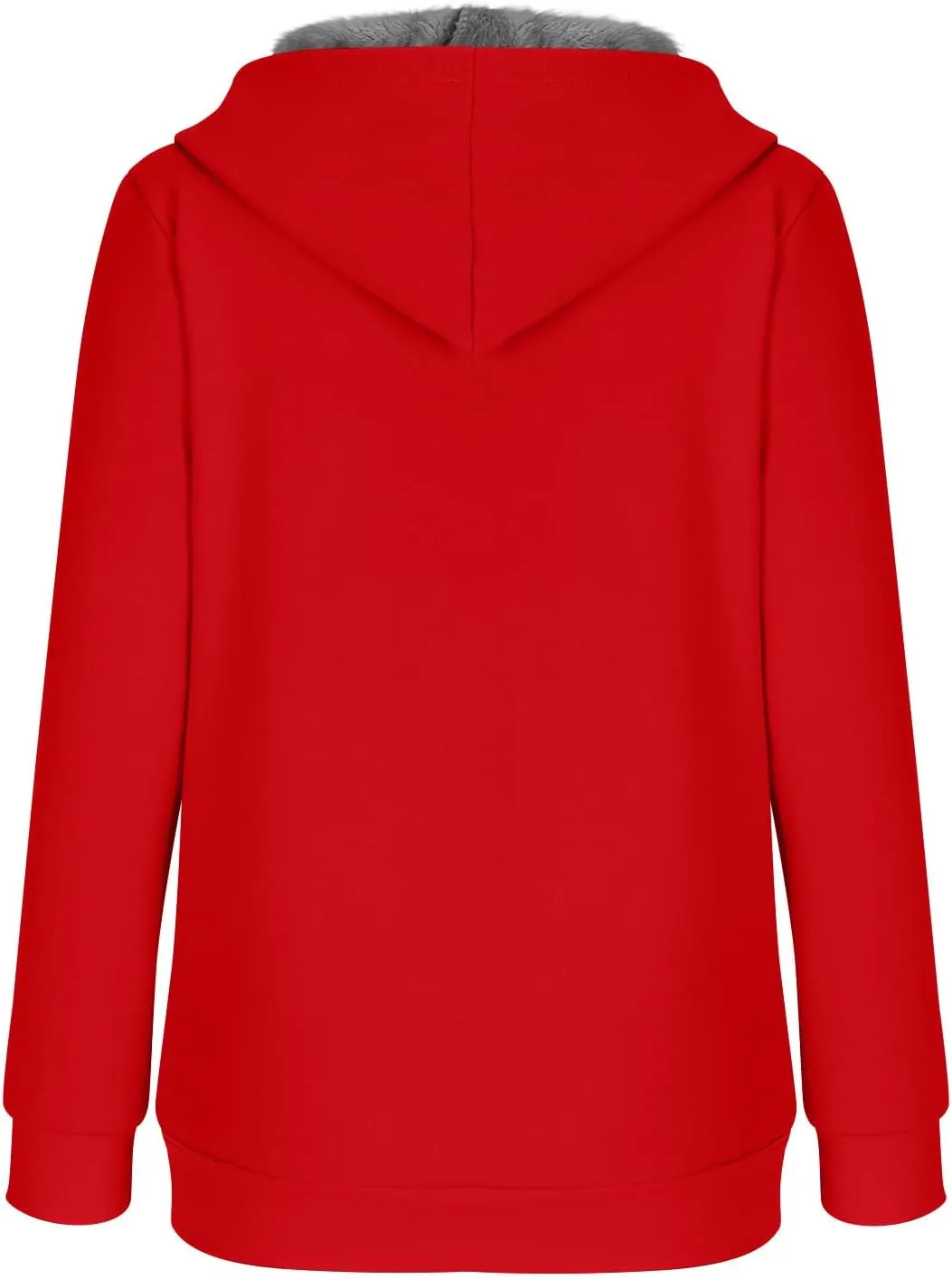 Hoodies for Women Winter Warm Fleece Sweatshirt Full Zip Up Thick Sherpa Lined Hooded Jackets Slim Fit Solid Jacket