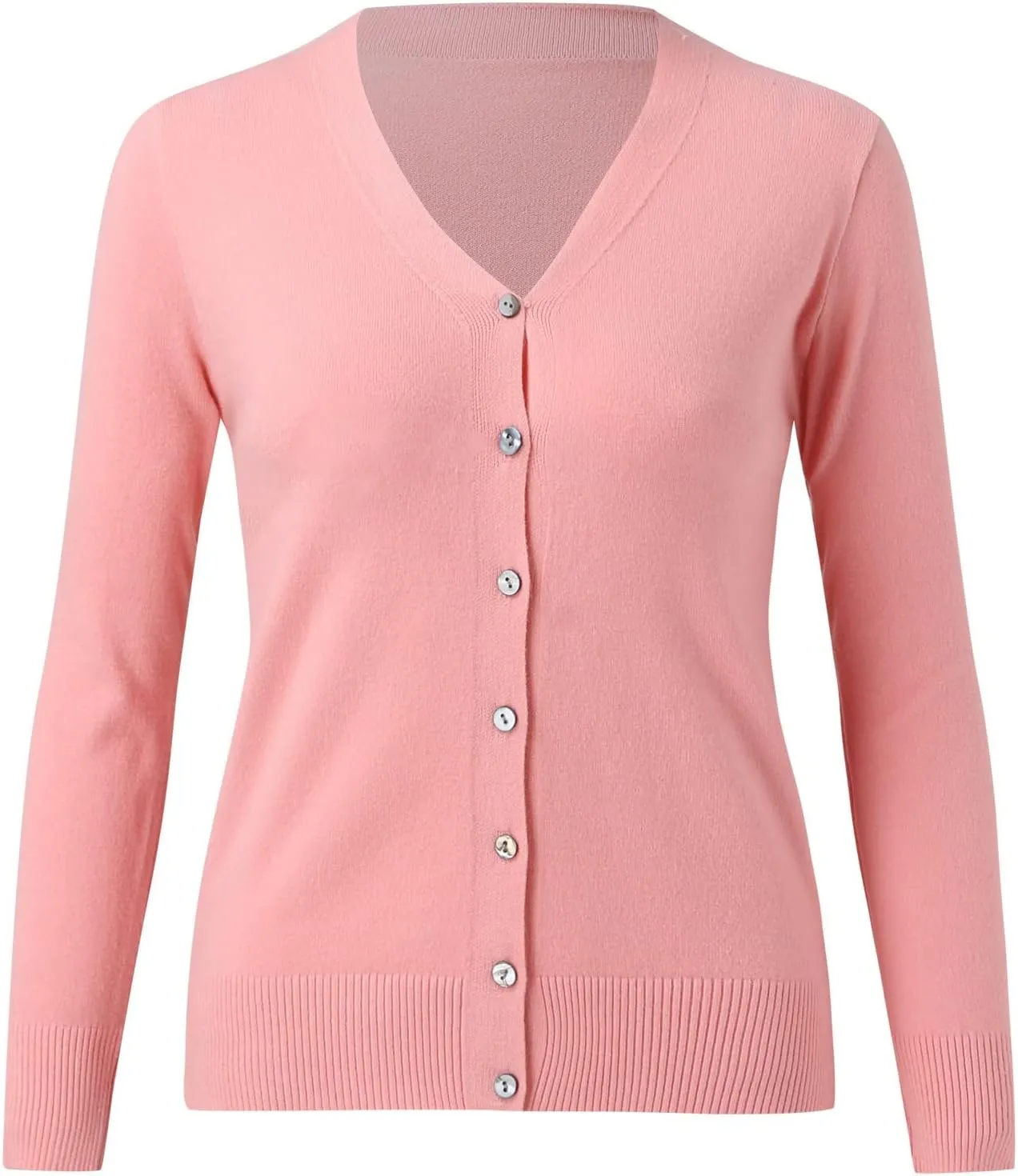 iLH Cardigan Sweaters for Women Lightweight Open Front Cropped Cardigans Button Down Knit Outwear 2024 Fall Casual Coat