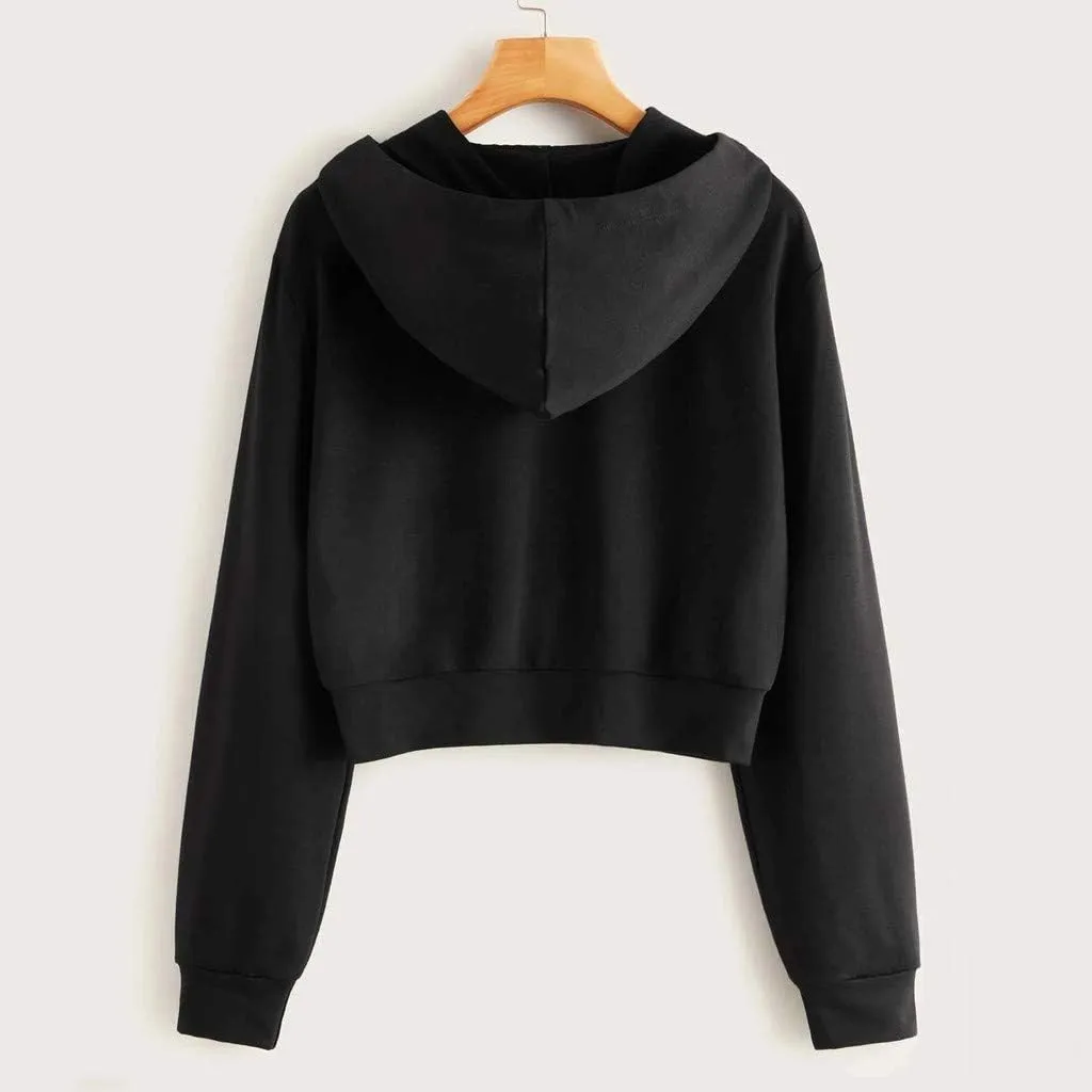 Jacket Coat for Women Women Hooded Long Sweatshirt Casual Sleeve Shirt WomensBlouse Fall Lightweight Hooded