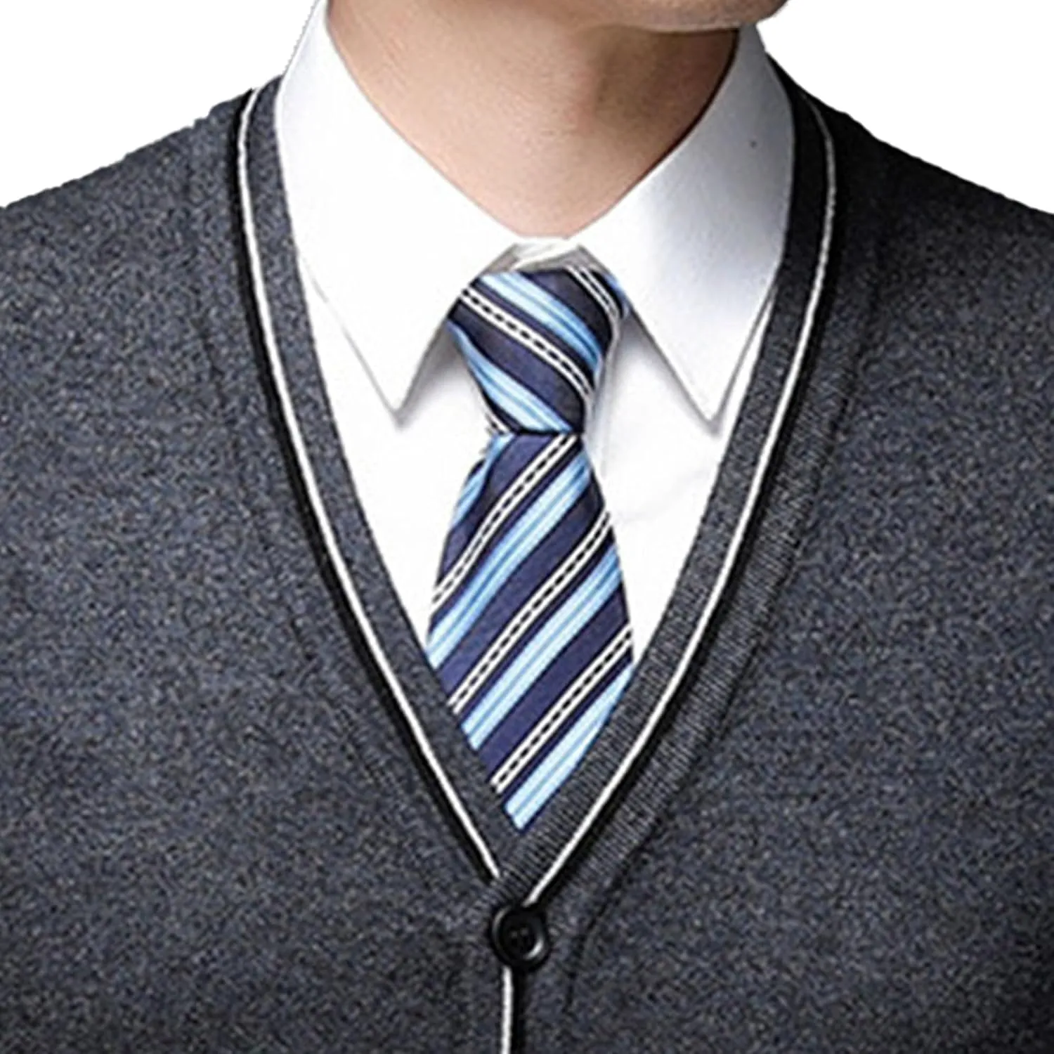 JEShifangjiusu Men'S Cardigan Sweaters Wool Blend V Neck Button Down Sweaters Casual Solid Color Lightweight Knitted Overcoat