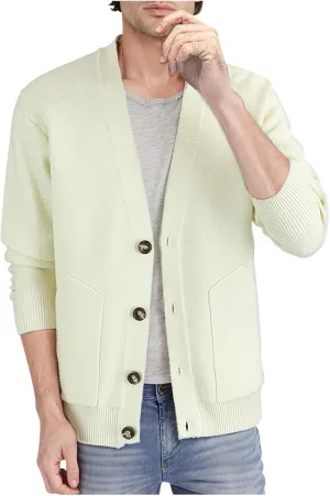 Knit Cardigan Sweaters for Men V Neck Sweaters Open Front Cardigan Button Down Sweater Fall Sweaters with Pockets