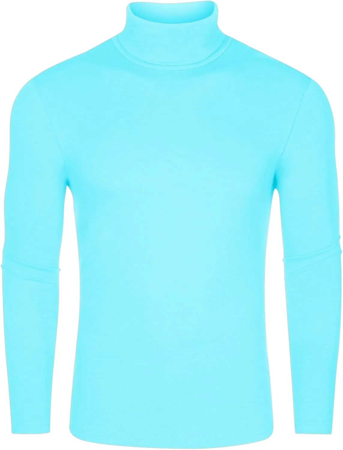 Lars Amadeus Turtleneck Top for Men's Slim Fit Long Sleeves Knitted Pullover T-Shirt