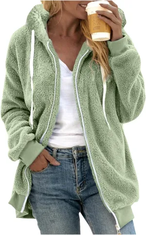 LCMTWX Women'S Winter Coats Color Pocket Long Sleeve Top Hooded Cardigan Jacket Long Jackets For Women Leather Jackets For
