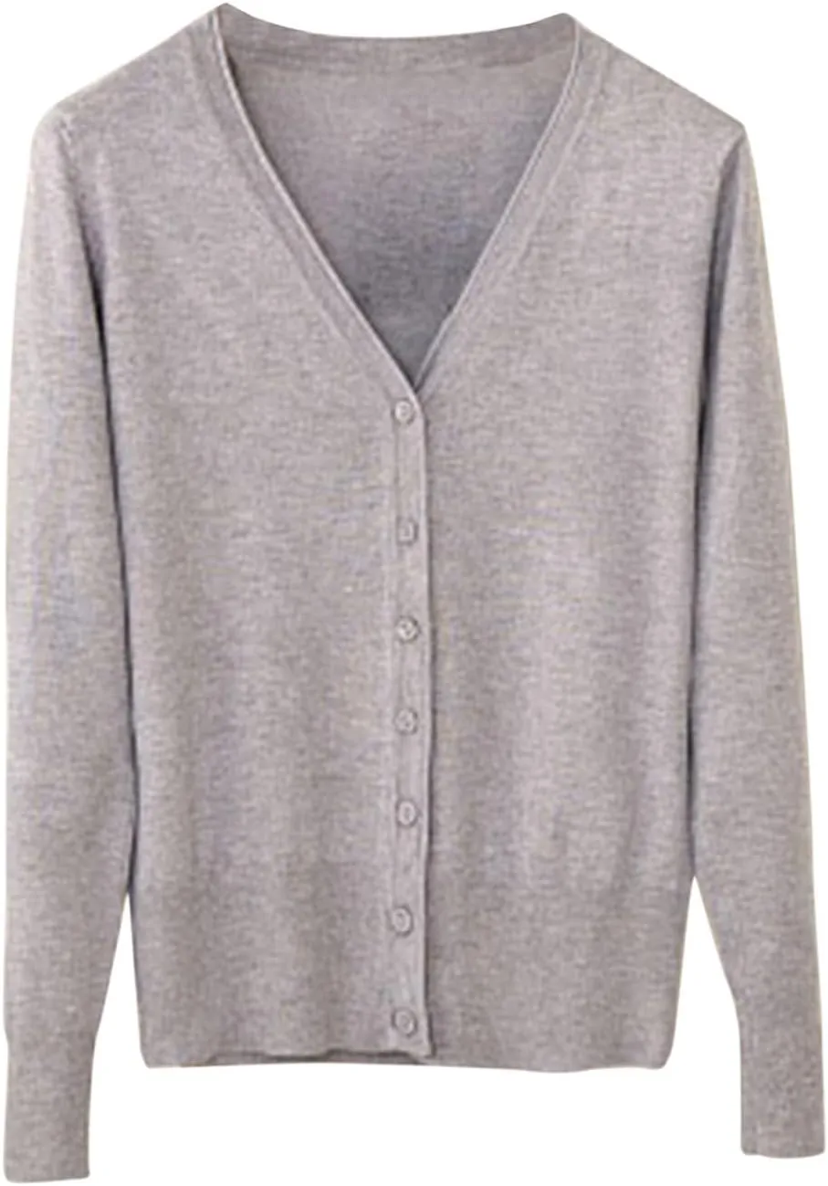 Lightweight Cardigan Sweaters Button Down Cable Knit V Neck Sweaters Comfy Soft Trendy Fall Clothing 2024