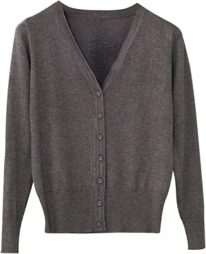 Lightweight Cardigan Sweaters Button Down Cable Knit V Neck Sweaters Comfy Soft Trendy Fall Clothing 2024