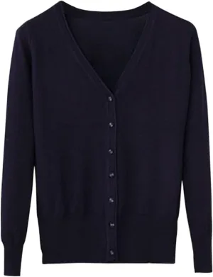 Lightweight Cardigan Sweaters Button Down Cable Knit V Neck Sweaters Comfy Soft Trendy Fall Clothing 2024