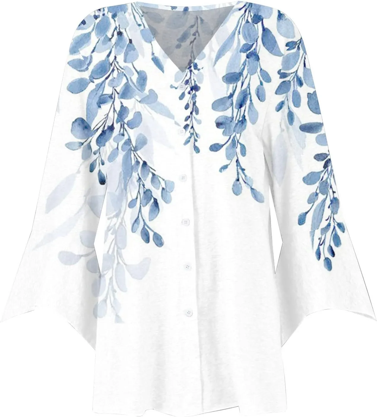 Lightweight Cardigans for Women 3/4 Sleeve Open Front Shrugs Cropped Cover up Loose Button Shirts Casual Summer Tops