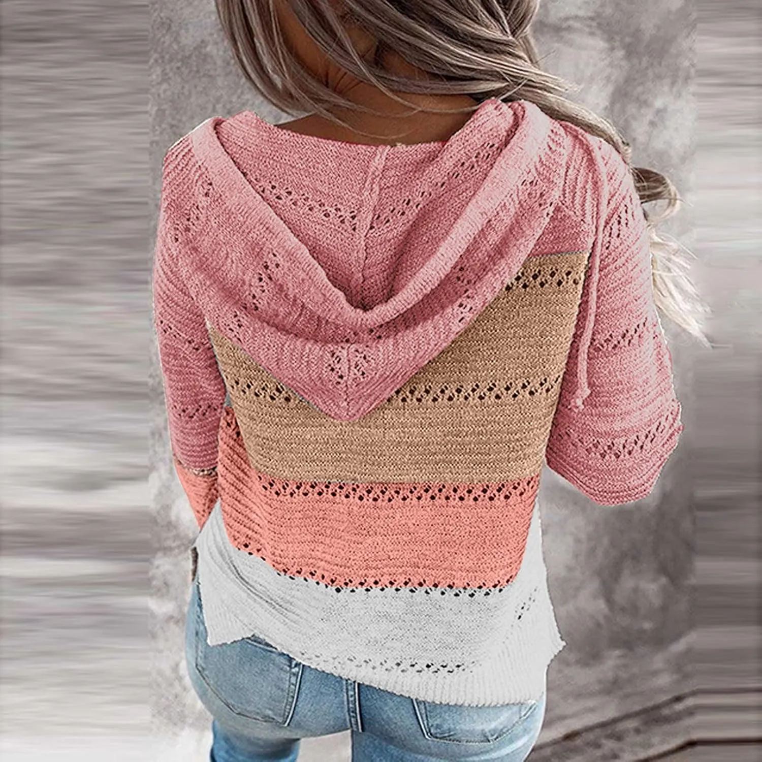 Lightweight Casual Hoodie Threaded Sweater Ladies Zipper Top 2024 Fall Outfits Fashion Clothes Y2K Hoodies Women's