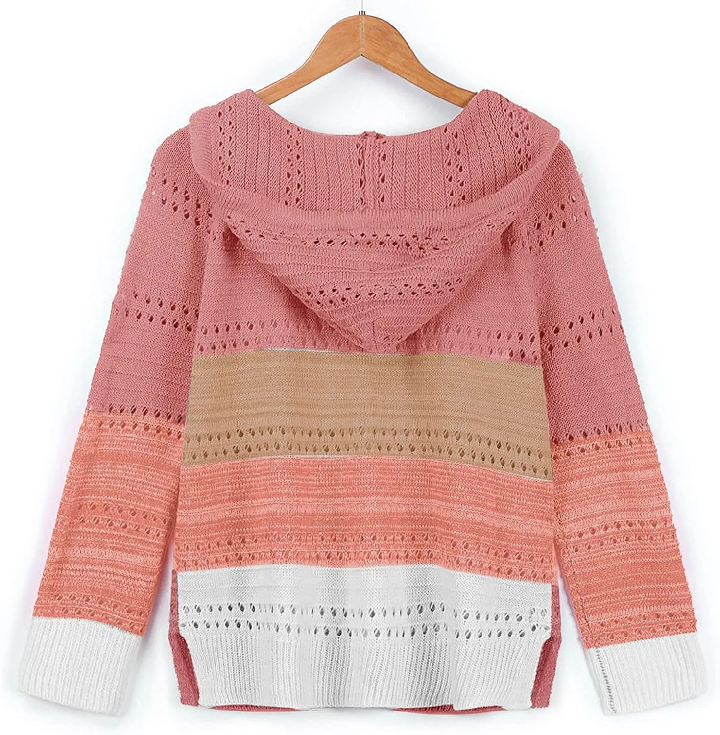 Lightweight Casual Hoodie Threaded Sweater Ladies Zipper Top 2024 Fall Outfits Fashion Clothes Y2K Hoodies Women's