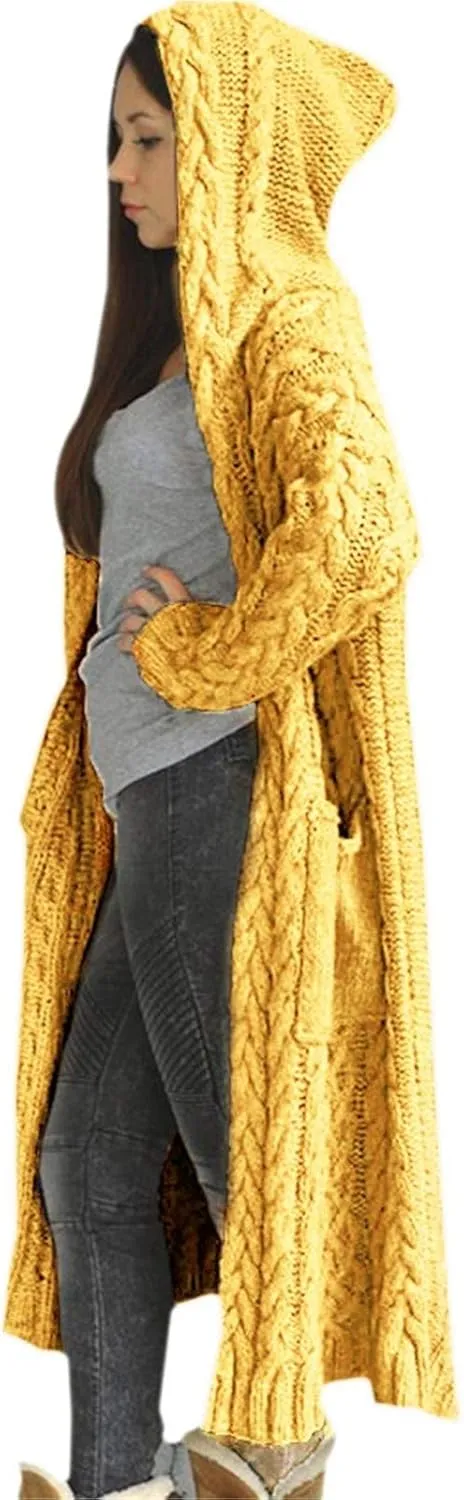 Long Cardigans Sweater for Women Jacket Open Front Knit Oversized Lightweight Sweater