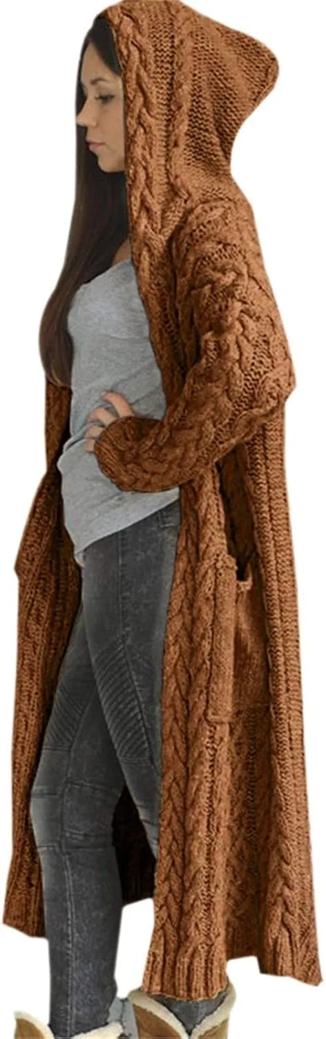 Long Cardigans Sweater for Women Jacket Open Front Knit Oversized Lightweight Sweater